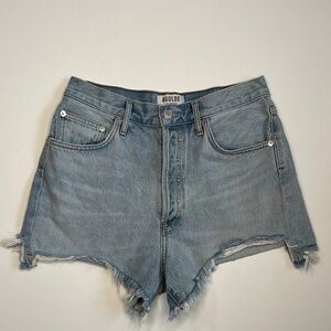 AGOLDE Women's Blue Denim Shorts